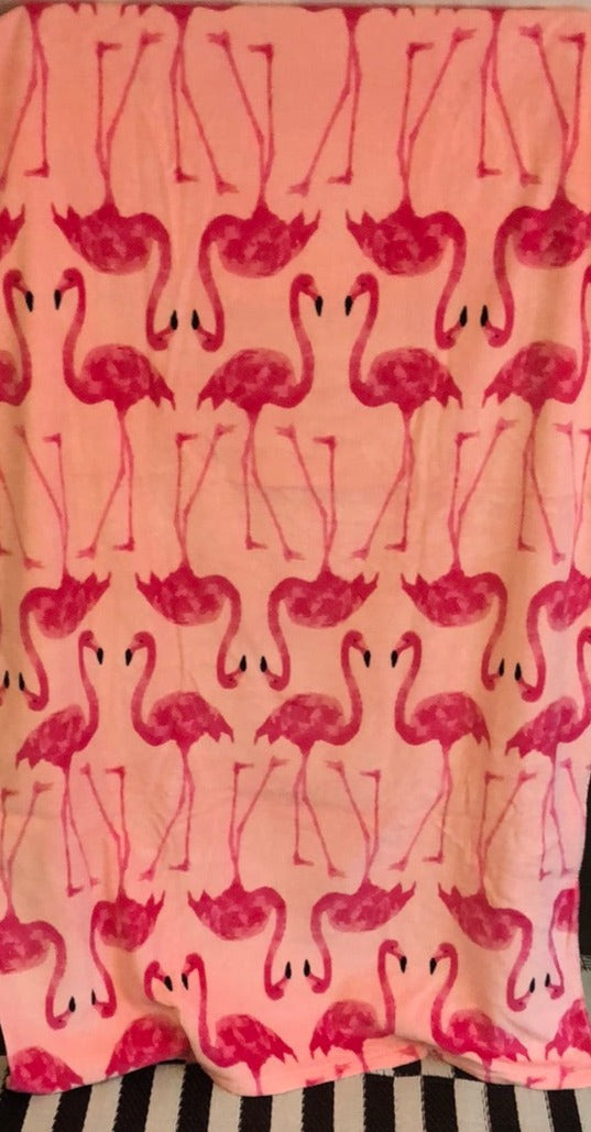 Oversized Cynthia Rowley Pink Flamingo Beach Towel – Zestill